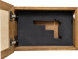We Decided On Forever Hidden Gun Safe, Concealed Pistol Storage, Wood Gun Cabinet, Handcrafted, Gun Concealment Furniture, Concealed Shelf