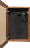 Hidden Gun Storage Cabinet Welcome to Our Home, Red Oak, Concealed Pistol Safe, Concealment Furniture, Handmade in the USA, Home Self Defense