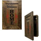 Hidden Gun Storage Cabinet Welcome to Our Home, Jacobean, Concealed Pistol Safe, Concealment Furniture, Handmade in the USA, Home Self Defense