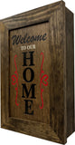 Hidden Gun Storage Cabinet Welcome to Our Home, Jacobean, Concealed Pistol Safe, Concealment Furniture, Handmade in the USA, Home Self Defense