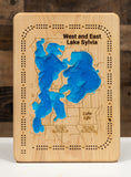 West and East Lake Sylvia in Wright County, Minnesota
