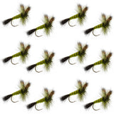 Western Green Drake Dry Fly - 12 Flies Size 10