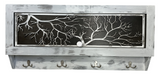 Winter Family Tree Gun Concealment Decor - Handcrafted Wooden Gun Cabinets - Gun Shelf Hidden Storage for Rifles, Shotguns, & Handguns - Quick Access Hidden Wall Safe