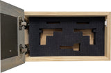 Midnight Wolf Hidden Gun Safe Concealed Furniture, Handcrafted Gun Concealment Decor, Hidden Gun Shelf with Magnetic Lock, Quick Access, Hidden Wall Safe for Secure Storage