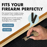 Wolf Wall Art Gun Concealment Furniture - Handcrafted Wooden Gun Cabinets - Gun Shelf Hidden Storage for Rifles, Shotguns, & Handguns - Quick Access Hidden Wall Safe (Extra Large)