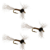 3 Pack Improved Zelon Midge Flies Hook Size 18