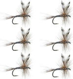Barbless Adams Classic Dry Fly - Set of 6 - Hook Size 12