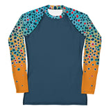 Brown Trout Fishing Shirt-Dark Blue