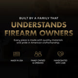 Wilderness Mountain Bear Gun Concealment Furniture - Handcrafted Hidden Gun Storage Wall Decor - Hidden Safe Furniture with Magnetic Lock for Quick Access - Made in USA