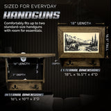 Wilderness Mountain Bear Gun Concealment Furniture - Handcrafted Hidden Gun Storage Wall Decor - Hidden Safe Furniture with Magnetic Lock for Quick Access - Made in USA