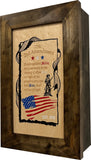 2nd Amendment Gun Safe - Wall Mounted Decorative Secure Gun Cabinet