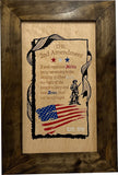 2nd Amendment Gun Safe - Wall Mounted Decorative Secure Gun Cabinet