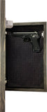 Hidden Gun Cabinet Safe with Skull Giving Middle Finger Wall Decor, Concealed Furniture