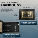 Hidden Gun Cabinet Black Bear Wall Decor – Concealed Furniture Secure Gun Cabinet