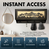 Mountain Scene Concealed Gun Storage Coat, Key, Bag Storage