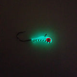 MN MADE OUTDOORS BLUE STRIPE GLOW TUNGSTEN KANOE JIG