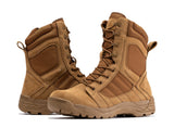 Botas Pro Coyote Men's 8 inch Side Zipper Rubber Sole Tactical Boots BMP110CT