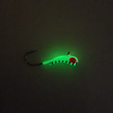 CHARTREUSE STRIPE TUNGSTEN KANOE JIG