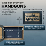 Chicken Farm Hidden Gun Safe - Handcrafted Gun Concealment Decor - Hidden Gun Shelf with Magnetic Lock for Quick Access - Hidden Wall Safe for Secure Storage - Made in USA