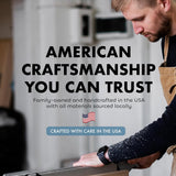 Large American Flag Gun Safe - Quick Access Hidden Gun Safe for Rifles, Shotguns, & Handguns - Gun Concealment Furniture with Magnetic Lock - Gun Self Hidden Storage (Black)