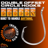 Double Offset Circle Hooks 8/0