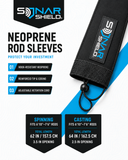 Neoprene Fishing Rod Sleeves –  Spinning & Casting Sonar Shield®