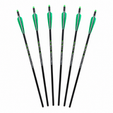 NIGHTMARE XTREME Crossbow Bolts Carbon Half Moon and Capture Nocks 6Pcs 20"