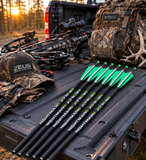 NIGHTMARE XTREME Crossbow Bolts Carbon Half Moon and Capture Nocks 6Pcs 20"