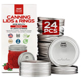 12 Wide Mouth Canning Lids + 12 Rings