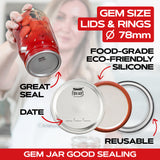 50 Gem Size Lids