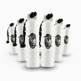 HuntEmUp Large 3-Inch White Dog Training Bumpers with Throw Rope and Air Valve – 6 Pack