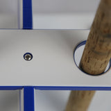 Made in the USA Fishing Rod Holder Rack | Marine Grade HDPE | 12 Pole Waterproof Wash-down | Dock, Garage, Boat, Storage | 1.5 in Holes | Fits All Sizes