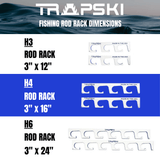 Made in the USA Fishing Rod Rack | Wall or Ceiling Mounted