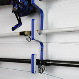 Made in the USA Premium Fishing Rod/Pole Holder Rack Organizers | Wall or Ceiling or Boat Mounted Fishing Rod Rack | Durable Marine Grade HDPE Plastic | Stackable Storage