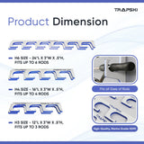 Made in the USA Premium Fishing Rod/Pole Holder Rack Organizers | Wall or Ceiling or Boat Mounted Fishing Rod Rack | Durable Marine Grade HDPE Plastic | Stackable Storage