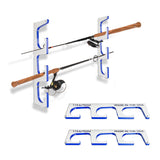 Made in the USA Premium Fishing Rod/Pole Holder Rack Organizers | Wall or Ceiling or Boat Mounted Fishing Rod Rack | Durable Marine Grade HDPE Plastic | Stackable Storage