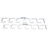 Made in the USA Premium Fishing Rod/Pole Holder Rack Organizers | Wall or Ceiling or Boat Mounted Fishing Rod Rack | Durable Marine Grade HDPE Plastic | Stackable Storage