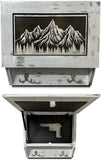 Hidden Gun Safe Coat Rack Snow Mountain Wall Decoration Concealed Shelf Firearm Cabinet