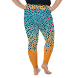 Brown Trout Print Plus Size Leggings
