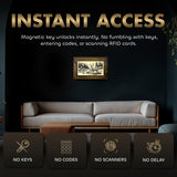 Deer Stream Buck Mountains Gun Concealment Furniture - Handcrafted Hidden Gun Storage Wall Decor - Hidden Safe Furniture with Magnetic Lock for Quick Access & Storage