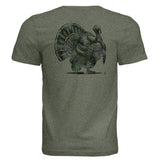 Verdant Splash Burst Camo Turkey T-Shirt