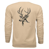 Timber Splash Burst Camo Buck Long Sleeve T-Shirt