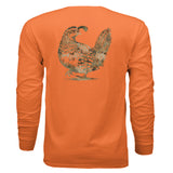 Upland Splash Burst Camo California Quail Long Sleeve T-Shirt