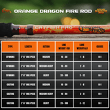 Orange Dragon Fire Casting Glow Rod