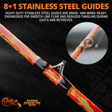 Orange Dragon Fire Spinning Glow Rod