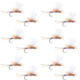 Parachute Super Flash Purple Haze Dry Fly - 12 Flies Size 18