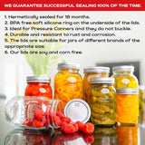 12 Wide Mouth Canning Lids + 12 Rings
