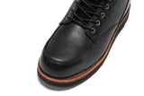 ROCKROOSTER Edgewood Men's 6 Inch Black Steel Toe Wedge Work Boots SAP610BK