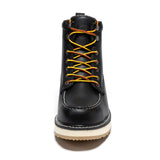 ROCKROOSTER Trinidad Men's 6 inch Black Steel Toe Wedge Work Boots SAP2301