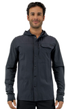 Cast Hooded Button Up – Charcoal – Men’s
